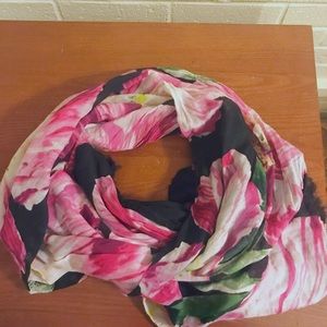 American eagle black floral scarf